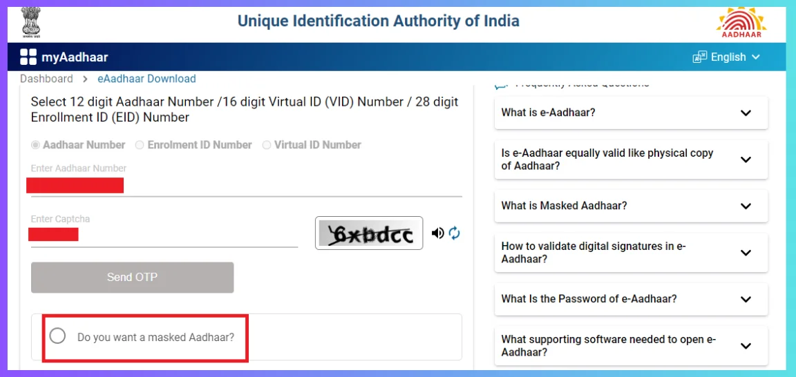  Masked Aadhar Card Download 