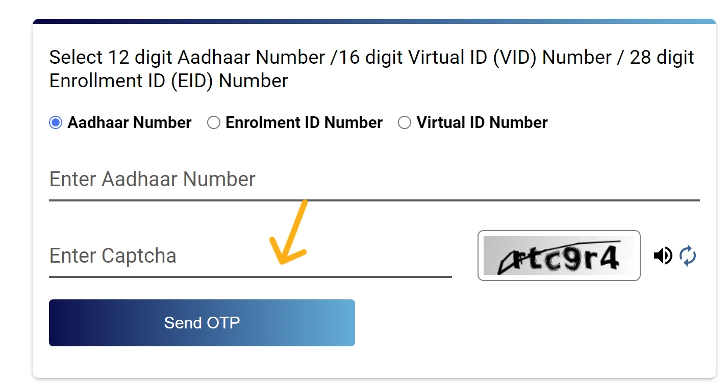 e Aadhaar card download