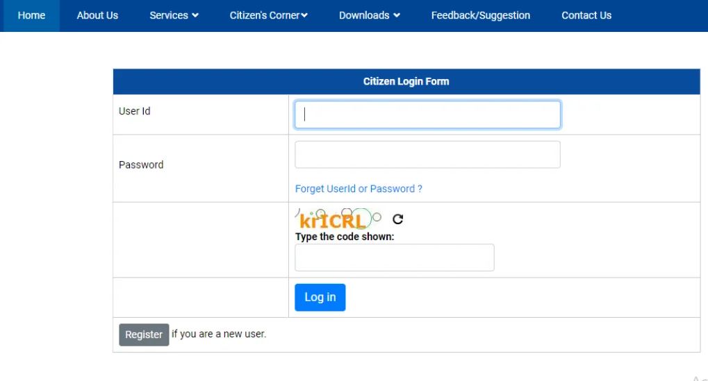 Edistrict Delhi Portal Login