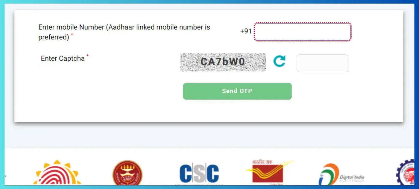 e Shram card download mobile number