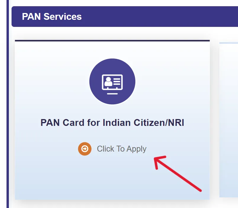 PAN card online UTIITSL portal