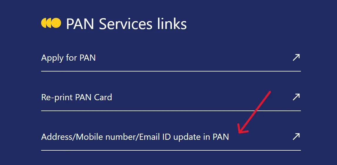PAN card Update