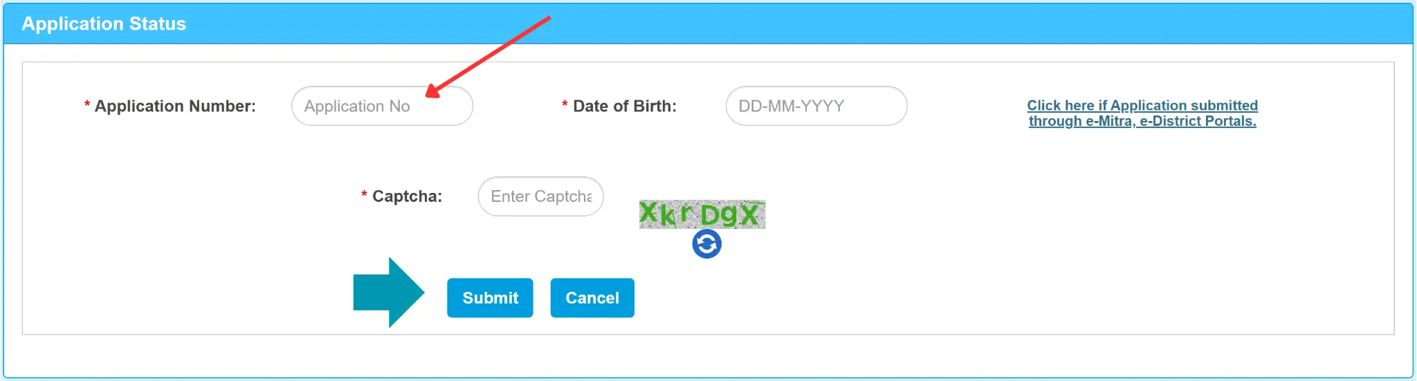 Application Status