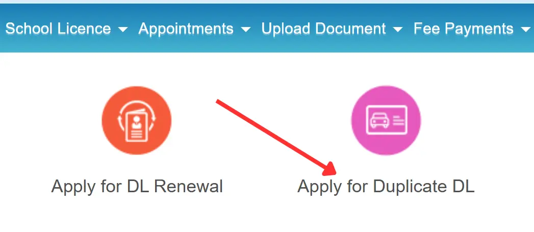 Duplicate Driving Licence
