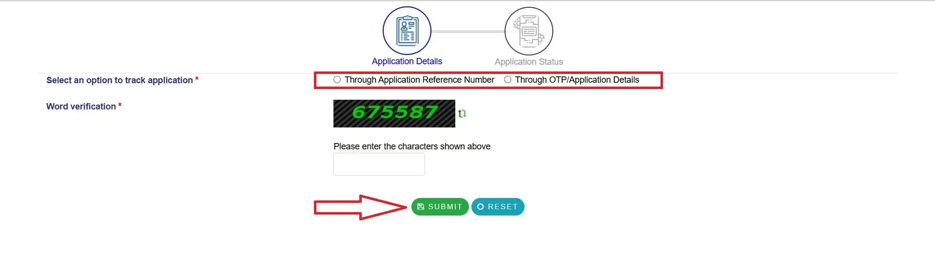 RTPS Bihar certificate Application Status check